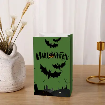 Halloween Personalized Kraft Paper Gift Bag - 10