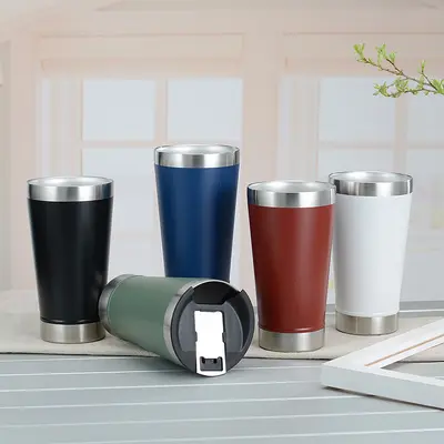 Edelstahl-Isolierflasche mit Flaschenöffner, Auto-Becher - 3