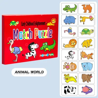 Children's Matching Puzzle Ages 0-3 Large Pieces Early Education - 7