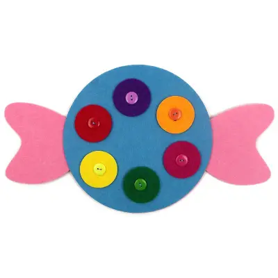 Kindergarten DIY Non-Woven Educational Toy, Zipper and Button Teaching Aids - 8