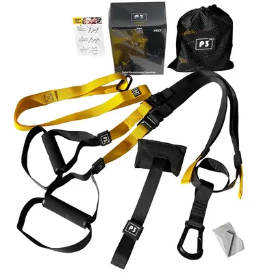 Suspension Training Strap Set, Yoga Fitness Resistance Band - 9