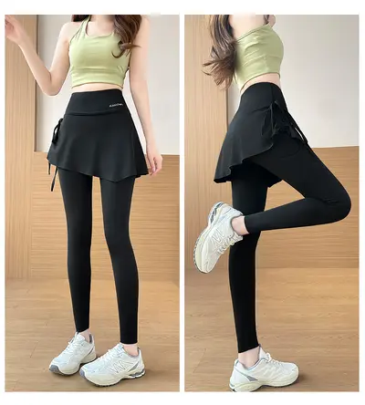 Women's Yoga Pants, Drawstring Side Pocket, High Waist, Butt-Lifting Leggings - 7