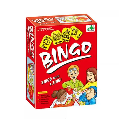 BIN GO Bingo-Spiel, Englisch-Wortlernspiel für Kinder