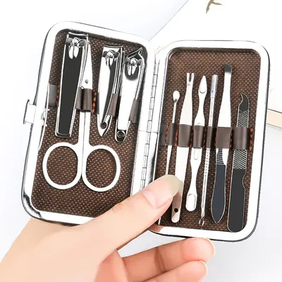 10-Piece Household Manicure Set with Multi-Function Nail Clippers