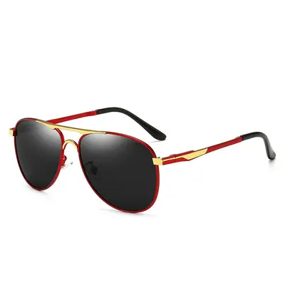 Men's Polarized Pilot Sunglasses, UV Protection, Driving and Fishing, Model 8722 - 8