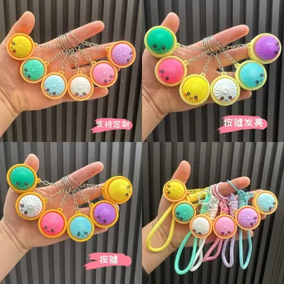 Simülasyon Baozi Anahtarlık, Sevimli Çanta Askı Süsü