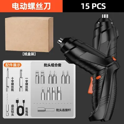 Cordless Electric Screwdriver Set, Mini Drill - 8