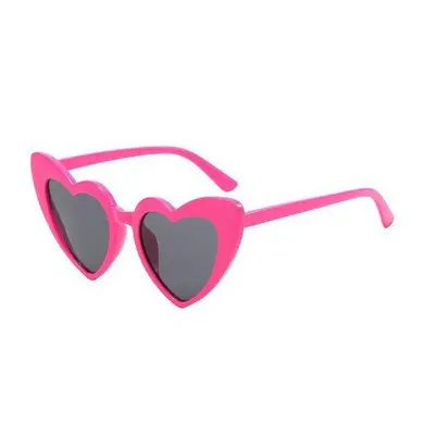 Heart-Frame Mirrored Sunglasses for Parties and Performances - 5
