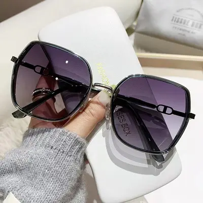 Women's Small Sunglasses, Glitter Frame, UV Protection - 7