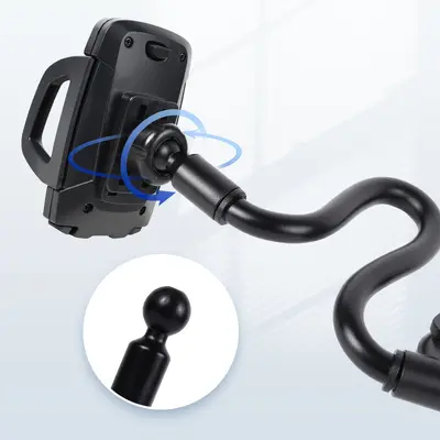 Car Phone Holder with Windshield Suction Cup, Anti-Vibration Bracket - 4