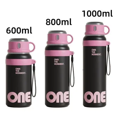 Großer Thermobecher mit Trinkhalm aus 316er Edelstahl, mit drei Trinkoptionen - 10