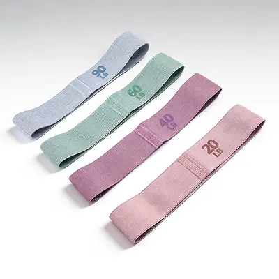 Yoga Resistance Band, Segmented, 20-90 lbs, Glute Training Loop - 5