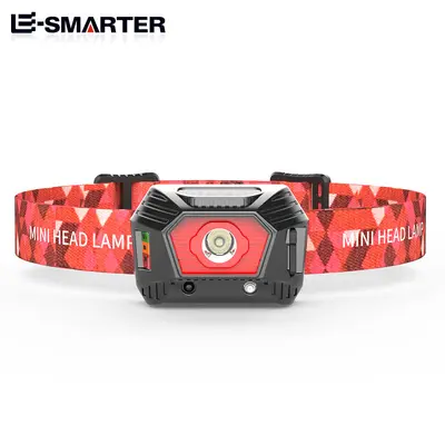 USB Rechargeable Waterproof LED Sensor Headlamp for Camping and Night Fishing