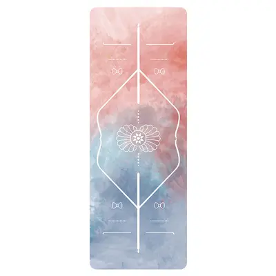 Suede-Look Rubber Yoga Mat, Non-Slip, Foldable, Thin - 10