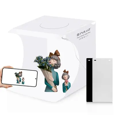 PULUZ Pangniu 20cm Taşınabilir Katlanır LED Fotoğraf Stüdyosu Mini Fotoğraf Işık Kutusu Küçük Fotoğraf Ekipmanı