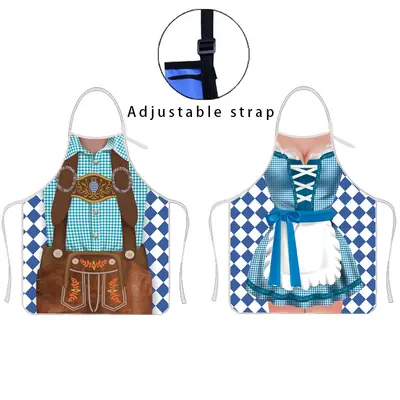 3D Print Adjustable Oktoberfest Apron, Personalized Party Apron - 11