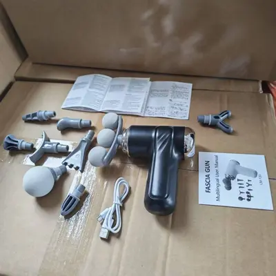 跨境爆款迷你筋膜枪充电款肌肉液晶按摩器专业级颈膜抢按摩枪厂家