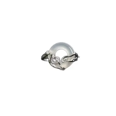 Elegant Wavy Ring Set, Minimalist Design Women's Rings