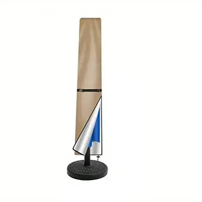 Umbrella cover for courtyard parasol, protective rain sleeve