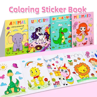 Children's Coloring Sticker Book Ages 3-6 - 3