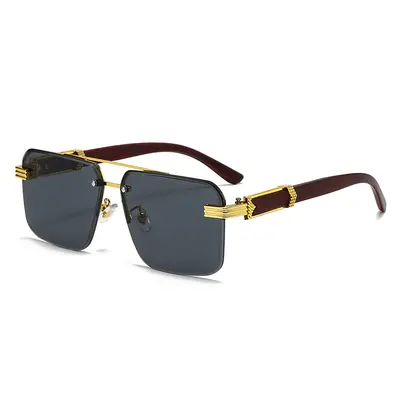 Men's Oversized Frameless Driving Sunglasses