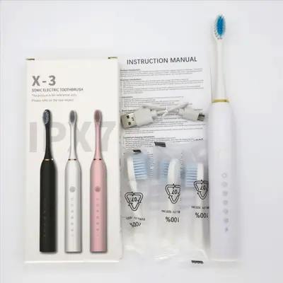 Adult Fully Automatic Sonic Electric Toothbrush, Soft Bristles, Rechargeable, Waterproof - 7