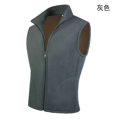 Thickened Fleece-Lined Vest, Plus Size, Warm Workwear - 7