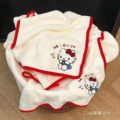2026新款毛巾浴巾套装速干吸水不掉毛家用珊瑚绒可爱卡通三件套