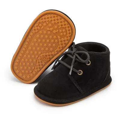 Baby First Walking Shoes, 6-12 Months, Rubber Sole, Non-Slip, Lace-Up - 9