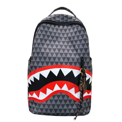 Shark Mouth Backpack Large Capacity Student School Bag Travel Commuter Backpack - 6