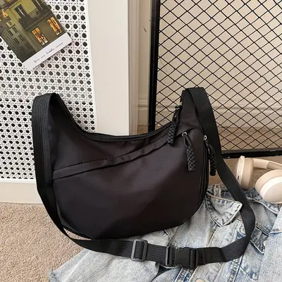 Women's Lightweight Dumpling Crossbody Bag, Large Capacity - 10