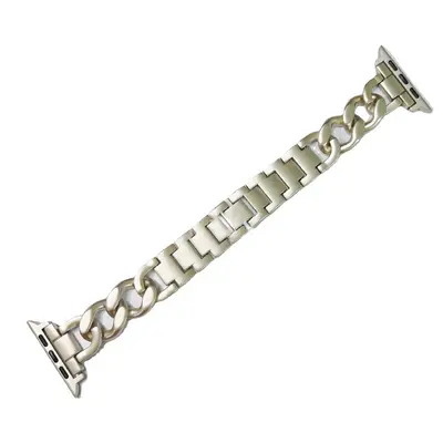 Strap for Huawei and Apple iWatch, Single Row Denim Chain Metal Alloy, Women - 11