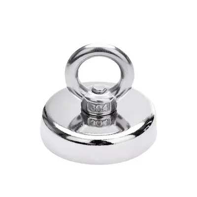 Round NdFeB Recovery Magnet with Suction Cup and Hanging Ring - 6