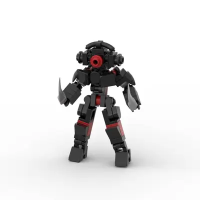 MOC Pacific Rim Mecha Warrior Q Version Robot Building Block Set