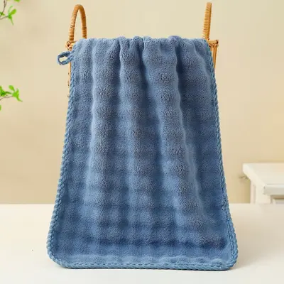 Coral fleece bath towel set, soft absorbent, quick-dry - 11