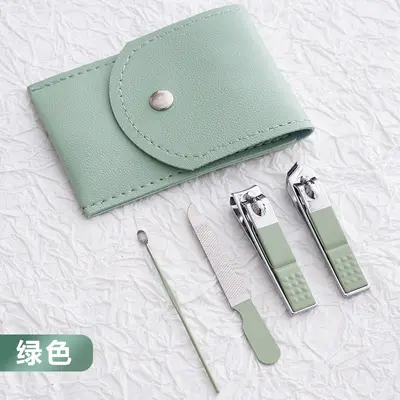 跨境新款防飞溅指甲刀套装 高档手提式盒装指甲钳挖耳勺修甲套装 - 11