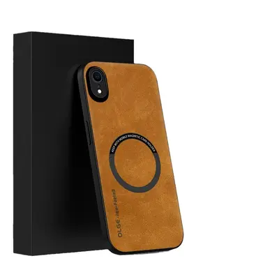 IphoneXR için uygun cep telefonu kılıfı iphoneXS koyun derisi deri XsMax araba kablosuz şarj manyetik cep telefonu kılıfı - 5