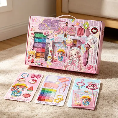 Bügelperlen-Bastelset für Kinder, DIY-Geschenkbox - 3