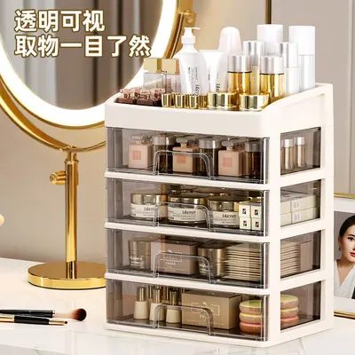 Geteilte transparente Kosmetik-Aufbewahrungsbox