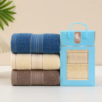 Baumwoll-Handtuch Geschenkset, einzelnes Badetuch