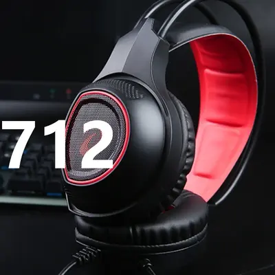 Daryou LH712 Kabelgebundenes Headset mit Mikrofon, 7.1-Kanal