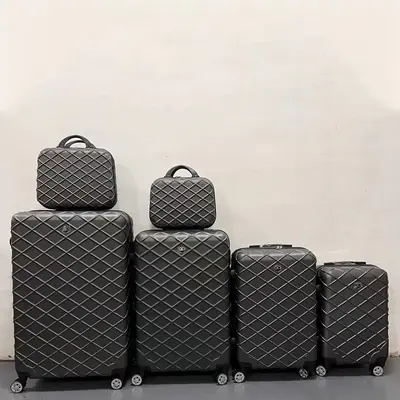 ABS Trolley Suitcase Set, Solid Color, Multi-Piece - 5
