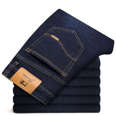 Herren Sommer-Jeans dünn, locker gerade geschnitten, lässig - 4