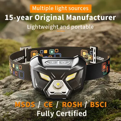 Cross-border rechargeable headlamp long-life headlight