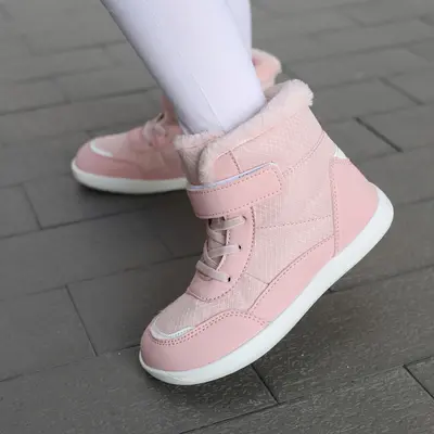 Children's Snow Boots, High-Top, Fleece-Lined, Wide Toe