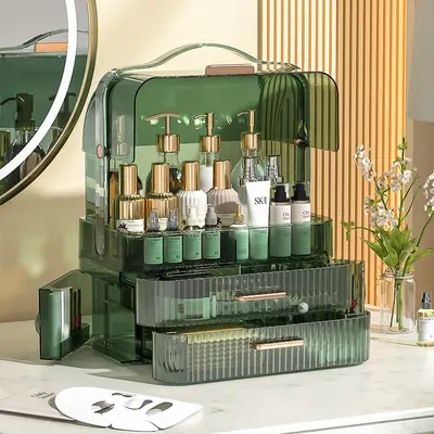 Cosmetic Storage Box with Drawers Large Capacity Organizer