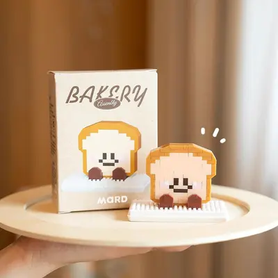 Bread Head Basque Building Blocks, Street Scene Ornament - 12