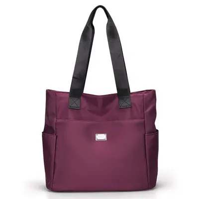 Oxford Cloth Lightweight Tote Crossbody Bag, Extra Large, Model 4014 - 3