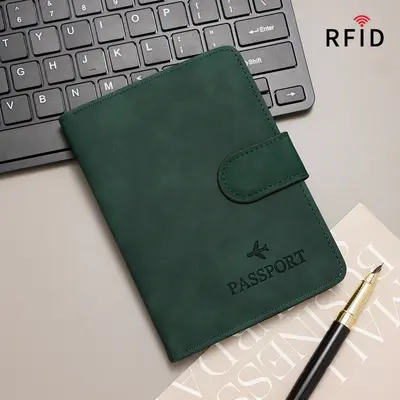 RFID-Reisepassmappe mit Dokumententasche - 12
