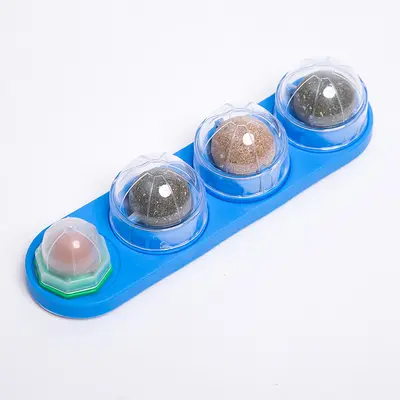 Catnip Ball Cat Toy, Self-Play Wall Toy, Matatabi Treat - 9